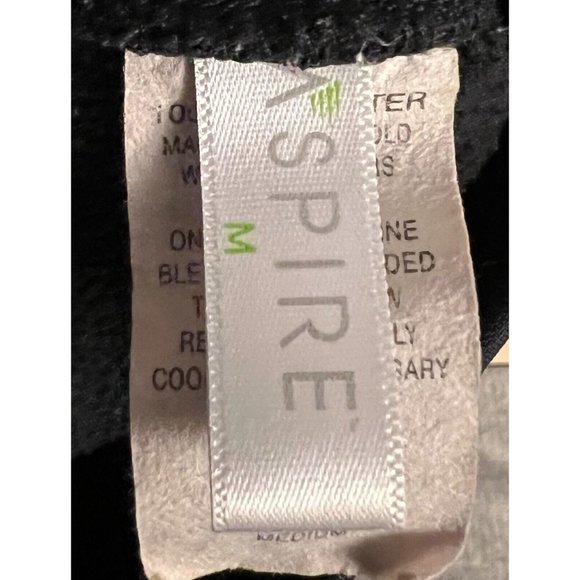 ASPIRE Women's Black/Baby Blue Relaxed Fit Athletic Drawstring Pants Size Medium - Picture 4 of 5